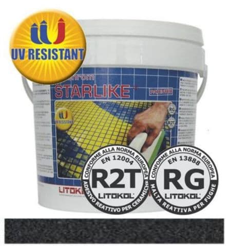 Litokol Затирочная смесь Litochrom Starlike С.240 (Черный) 5 кг