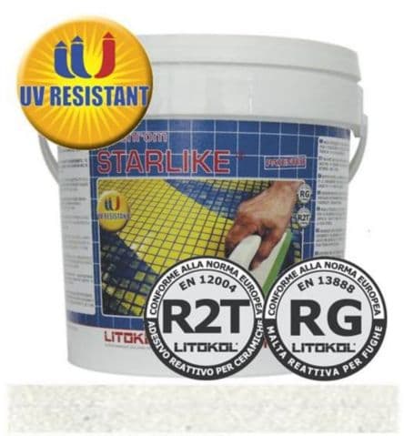 Litokol Затирочная смесь Litochrom Starlike С.270 (Белый) 5 кг