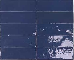 DNA tiles Safi 122101 Cobalt Синяя Глазурованная Настенная плитка 5,2х16 см