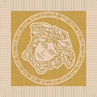 Versace Meteorite 47125 Tozzetto Medusa Naturale Miele-Oro Бежевая Матовая Вставка 9,8х9,8 см
