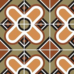 Керамическая плитка Equipe Bauhome Blume Warm Микс Матовый Керамогранит 20x20 см