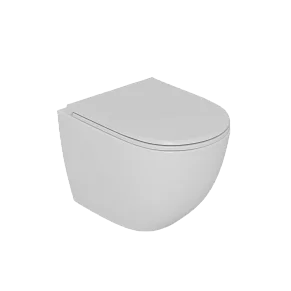 Унитаз подвесной безободковый D&K Matrix DT1396016, сиденье микролифт, белый