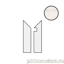 Керамическая плитка Cerdomus Skorpion Battiscala Dx Ivory Lev 80248 Бордюр 4,8x60 см