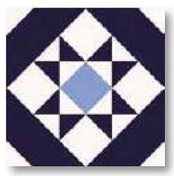 Nanda Tiles Kompas Medi Синий Натуральный Керамогранит 20x20 см