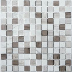 Керамическая плитка NS-mosaic Stone series KP-745 Камень полированный Серая Мозаика 29,8х29,8 (2,3х2,3) см