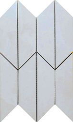 Keratile Baikal Trapeze Grey Satinado Серая Матовая Мозаика 18,5х32,2 см