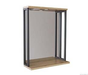 Зеркало с подсветкой Mixline Бруклин-60 дуб бунратти (543581)