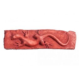 Sergio Pietra Декор Ящерица Красный 7x26x1,5 см