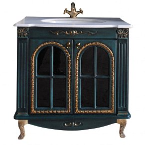 Тумба с раковиной Атолл Венеция 290 аквамарин