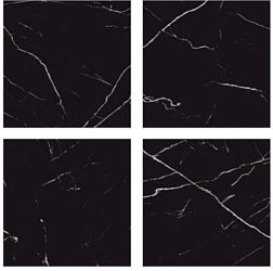 Colortile Nero Marquina High Glossy Dark Black Керамогранит 60х60 см