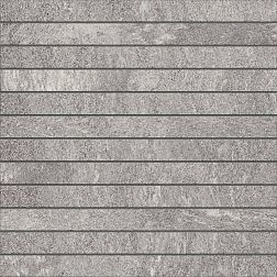 Керамическая плитка Estima Tramontana TN01 Fascia Grey Серая Матовая Мозаика 30x30 см