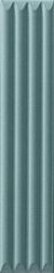 Керамическая плитка Ava Ceramica UP Cannettato Green Matte Зеленая Матовая Настенная плитка 5x25 см