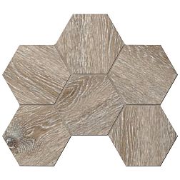Керамическая плитка Ametis Daintree DA04 Hexagon Мозаика неполированная 25х28,5 см