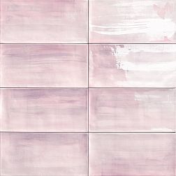 Керамическая плитка Mainzu Aquarel Deco Pink Розовая Глянцевая Настенная плитка 15x30 см