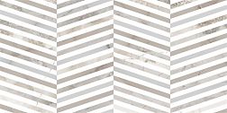 Керамическая плитка Global Tile Tonic GT139VG Шеврон Серая Глянцевая Настенная плитка 25x50 см