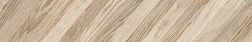 Керамическая плитка Belleza Wood Chevron Бежевый Правый Матовый Керамогранит 15х90 см