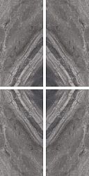 Cerdomus Supreme Book Match Charcoal Levigato 77535 Серый Полированный Декор 60x120 см