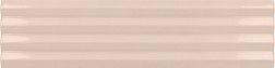Керамическая плитка Equipe Costa Nova 28478 Praia Pink Stony Glossy Розовая Глянцевая Настенная плитка 5x20 см