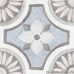 Керамическая плитка Cifre Adobe Monza Decor White Mate Керамогранит 20x20 см