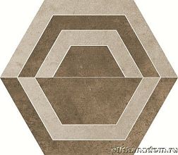 Paradyz Scratch Beige Heksagon C Декор 26х29,8 см