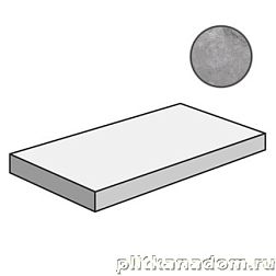 Керамическая плитка Cerdomus Supreme Angolo Sn Grad.C.Retta Grey Nat 75510 Ступень 33x120 см