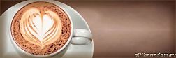 Керамическая плитка Absolut Keramika Gold Capuccino Dеcor Coffee Marron A Декор 10х30 см