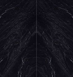 Керамическая плитка Zodiac Ceramica Galaxy Black Черный Глянцевый Керамогранит 160x320 см