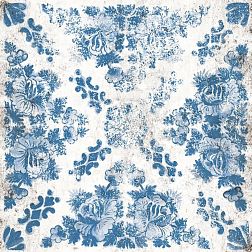 Tuscania Fruhling Dekore Blumen Синий Матовый Декор 20x20