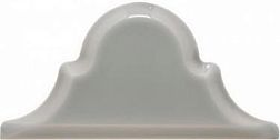 Керамическая плитка Adex Renaissance ADST8014 Arabesco Biselado Remate Graystone Серый Глянцевый Декор 7,5х15 см