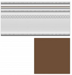 Керамическая плитка Heralgi Garden Zocalo Classic Marron Плинтус 15х30 см