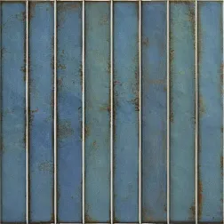 La Platera Raku Turguoise Синяя Матовая Настенная плитка 35x35 см