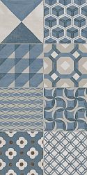 Керамическая плитка Kerama Marazzi Онда VT-B416-11037R Декор 4 Синий Матовый обрезной 30х60 см