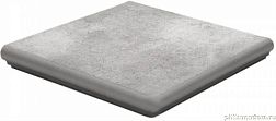 Керамическая плитка Westerwalder Klinker Montmarte WKS 31230 E Steingrau Ступень угловая 32x32 см