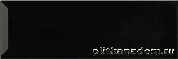 Monopole Fresh 10x30 Negro Brillo bisel Настенная плитка 10x30 см