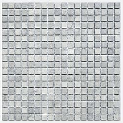 Керамическая плитка Orro Mosaic Orro Stone Tunisian Gray Tum Серая Матовая Мозаика 30,5х30,5 (1,5х1,5) см