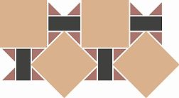 Top Cer Tallinn Sheet Бежевая Матовая Мозаика 16,6х33,2 см