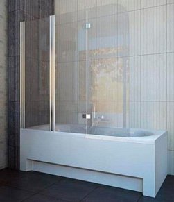 Koller Pool Waterfall Line QP96L Шторка на ванну из трех элементов, grape