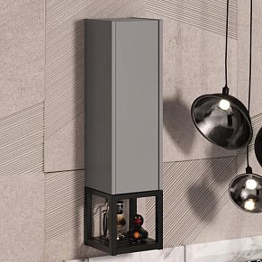 Opadiris Треви 00-00003874 Шкафчик для зеркала, Серый матовый, Правый 200x800x200