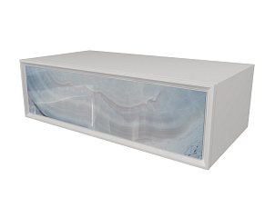 Marka One Тумба Milacco 100П 1в.я. Blue marble (низ)