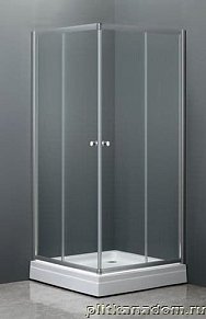 Dolphin TN-205-J Душевой уголок, стекло fabrik 80х80х185