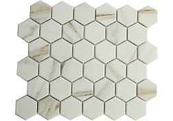 Керамическая плитка Orro Mosaic Orro Ceramic Sota Statuario Белая Матовая Мозаика 28,1х32,5 см