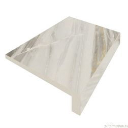 Coliseum Gres Флоренция Белая Натуральная Ступень фронтальная 33x90 см