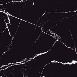 Керамическая плитка Sol Nero Marquina Черный Полированный Керамогранит 60х60 см