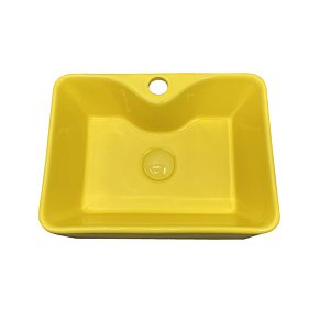 Comforty Раковина детская 7291Y (жёлтая), с донным клапаном