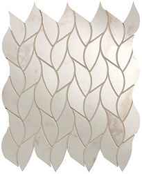 Керамическая плитка Fap Ceramiche Roma Gold Calacatta Delicato Leaves Бежевая Полированная Мозаика 25,9х30,9см