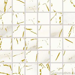 Rako Cava WDM06831 Золото Белая Глянцевая Мозаика 5x5 30x30 см