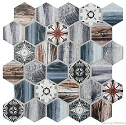 Bonaparte Керамическая мозаика Mumbai Микс Матовая Мозаика 27,1х28,1 (5,1х5,9)