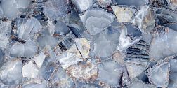 Керамическая плитка Art Ceramic Ancient Ice High gloss Голубой Полированный Керамогранит 60х120 см