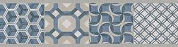 Керамическая плитка Kerama Marazzi Онда VT-B449-11037R Бордюр 2 Синий Матовый обрезной 7,2x30 см