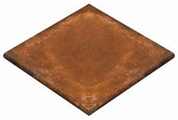 Exagres Alhamar Rojo Cartabon Fiorentino Antislip Коричневая Матовая Ступень угловая 33x33 см